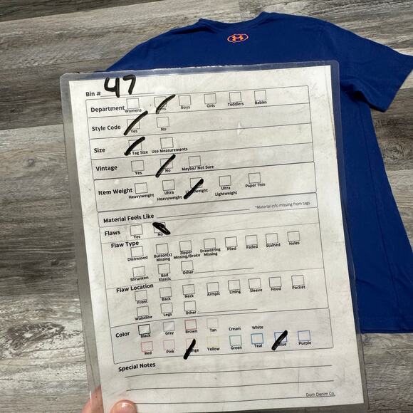 Under Armour Project Rock Brahma Bull Blue Orange Mens M Loose Graphic T-Shirt - Picture 8 of 9